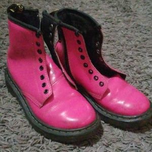 Dr martens hot pink Delaney boot